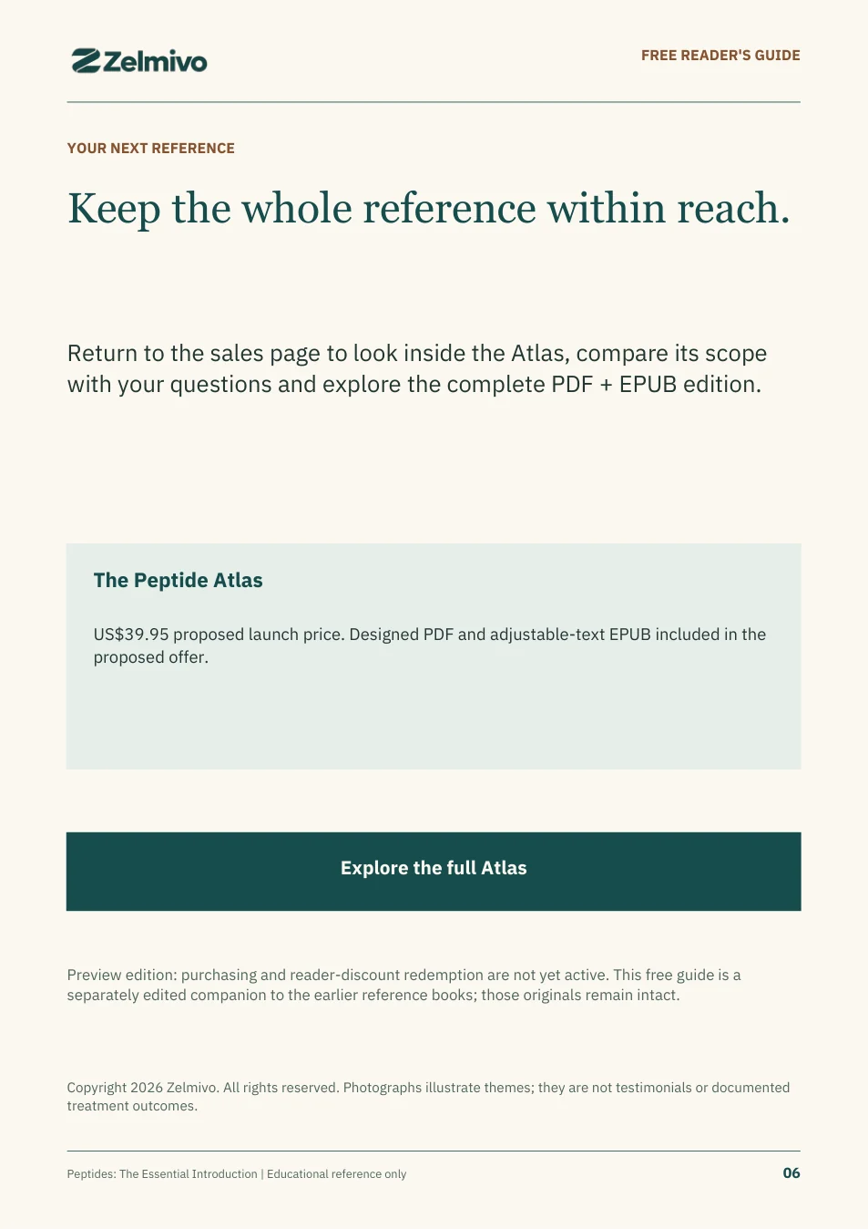 Peptides: The Essential Introduction, page 6: Your next reference