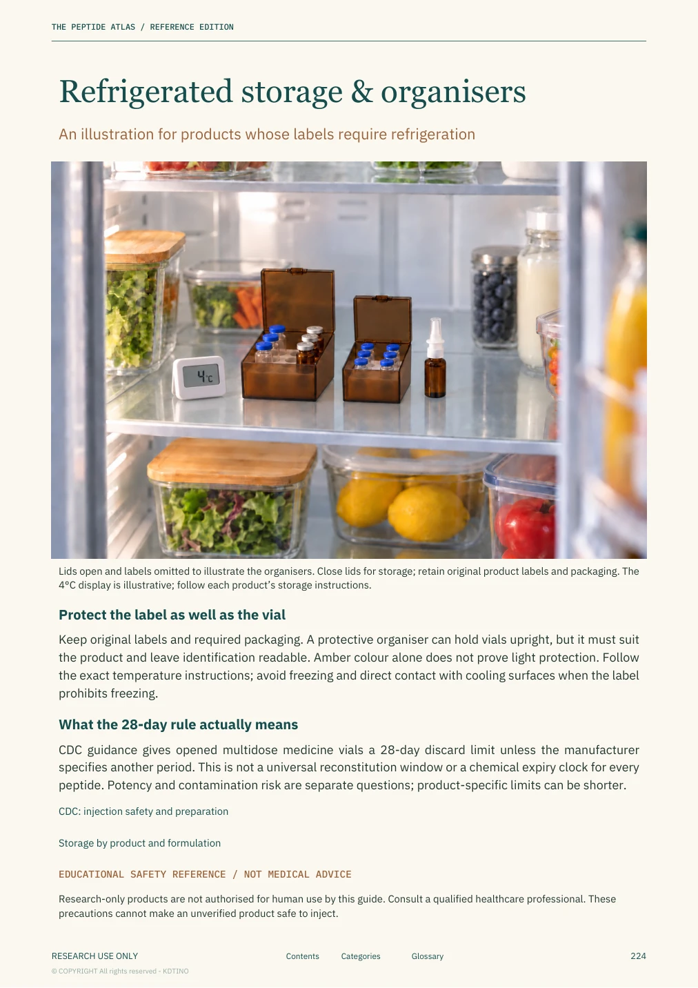Sample page 10: Refrigerated storage